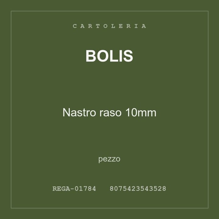 Bolis Nastro raso 10mm — pezzo