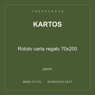 Kartos Rotolo carta regalo 70x200 — pezzo