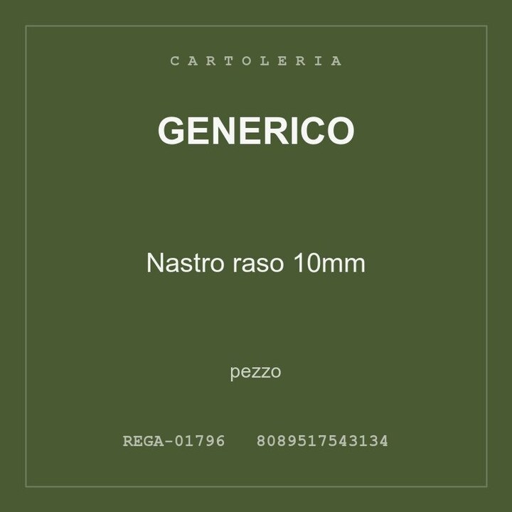 Generico Nastro raso 10mm — pezzo