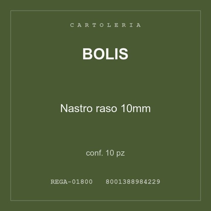 Bolis Nastro raso 10mm — conf. 10 pz