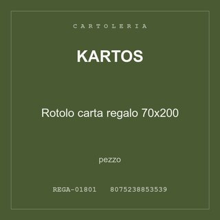 Kartos Rotolo carta regalo 70x200 — conf. 3 pz
