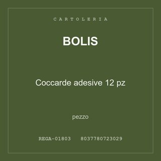Bolis Coccarde adesive 12 pz — pezzo