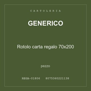 Generico Rotolo carta regalo 70x200 — pezzo