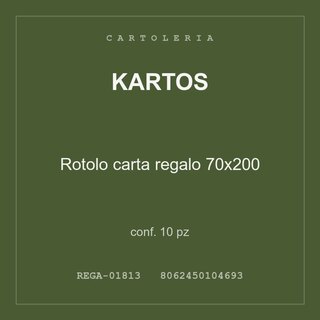 Kartos Rotolo carta regalo 70x200 — conf. 10 pz