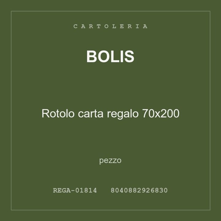 Bolis Rotolo carta regalo 70x200 — conf. 3 pz