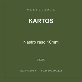Kartos Nastro raso 10mm — conf. 2 pz