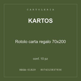 Kartos Rotolo carta regalo 70x200 — conf. 5 pz