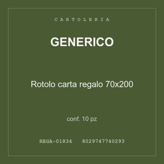 Generico Rotolo carta regalo 70x200 — conf. 5 pz