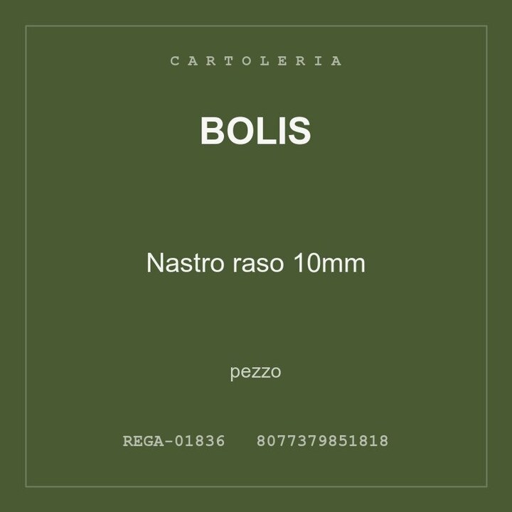 Bolis Nastro raso 10mm — conf. 2 pz