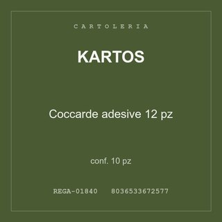 Kartos Coccarde adesive 12 pz — conf. 5 pz