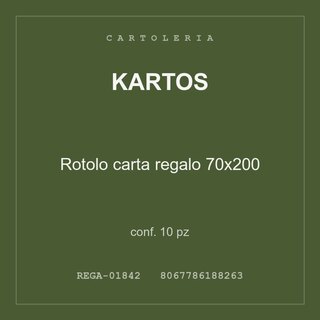 Kartos Rotolo carta regalo 70x200 — conf. 30 pz
