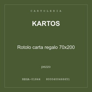 Kartos Rotolo carta regalo 70x200 — conf. 4 pz
