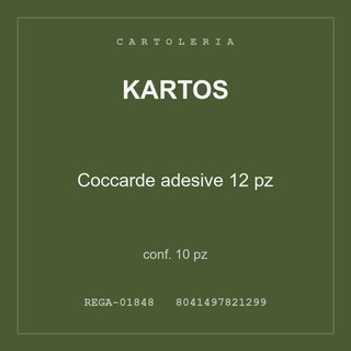 Kartos Coccarde adesive 12 pz — conf. 20 pz