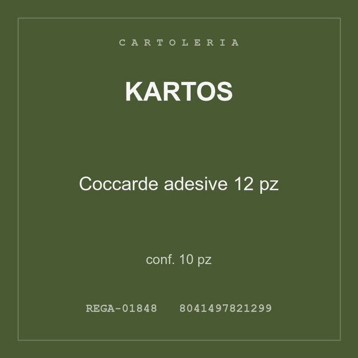 Kartos Coccarde adesive 12 pz — conf. 20 pz