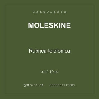 Moleskine Rubrica telefonica — conf. 10 pz