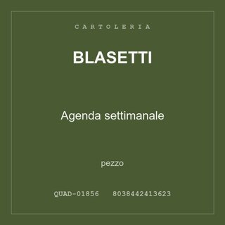 Blasetti Agenda settimanale — pezzo