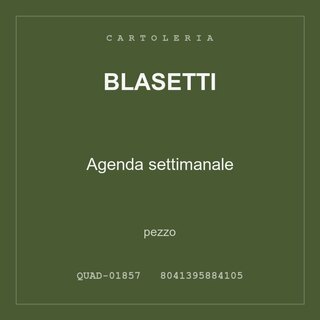 Blasetti Agenda settimanale — conf. 2 pz