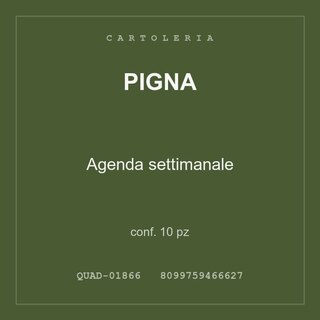 Pigna Agenda settimanale — conf. 10 pz