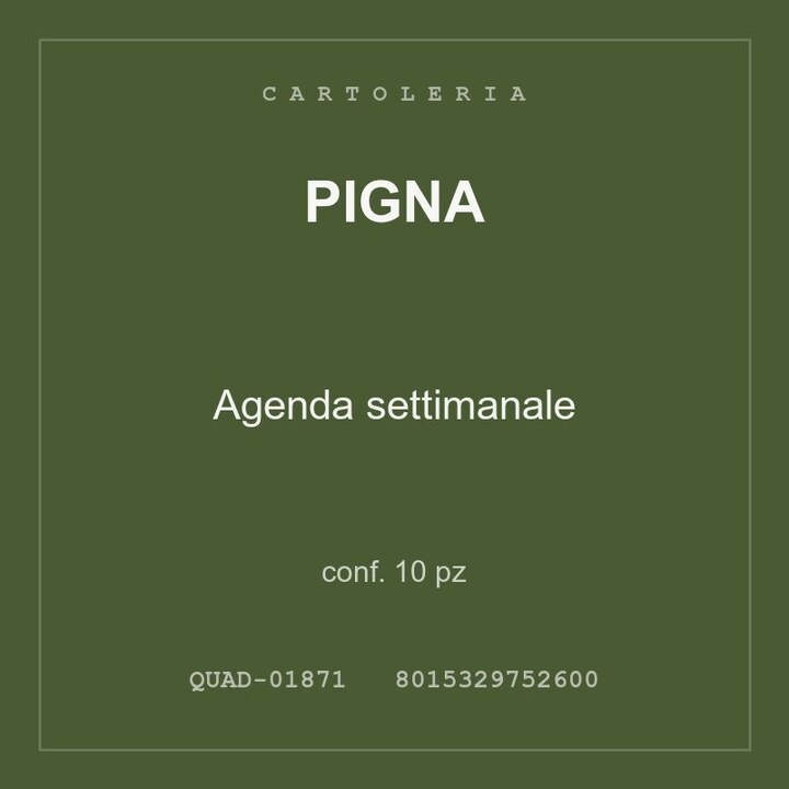 Pigna Agenda settimanale — conf. 5 pz