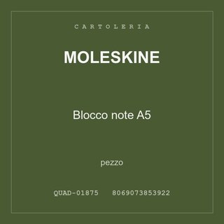 Moleskine Blocco note A5 — conf. 2 pz