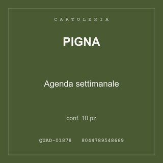 Pigna Agenda settimanale — conf. 20 pz