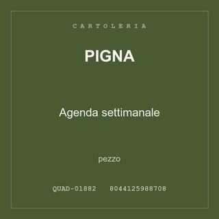 Pigna Agenda settimanale — conf. 2 pz