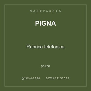 Pigna Rubrica telefonica — conf. 4 pz