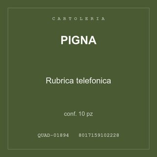 Pigna Rubrica telefonica — conf. 10 pz
