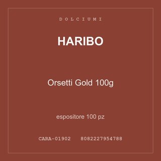 Haribo Orsetti Gold 100g — espositore 100 pz