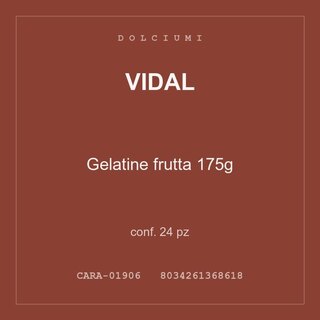 Vidal Gelatine frutta 175g — conf. 12 pz