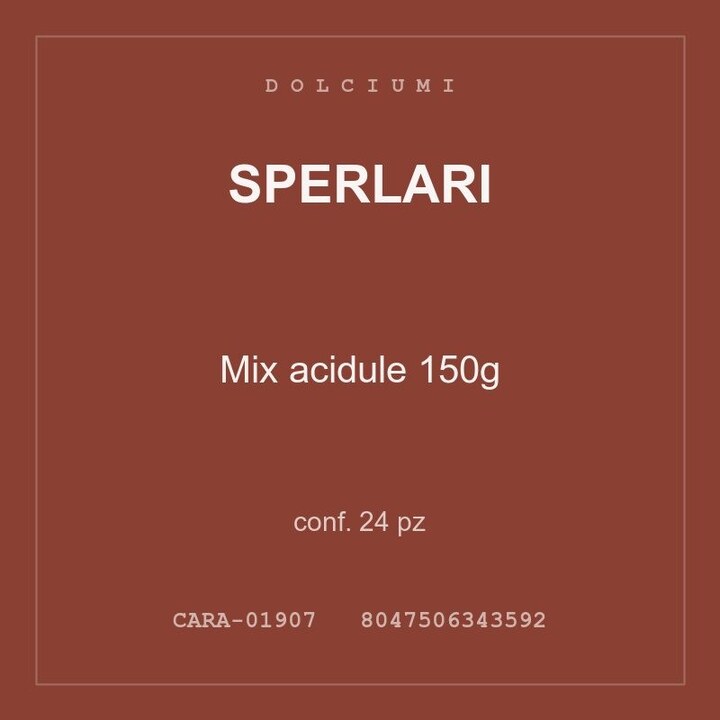 Sperlari Mix acidule 150g — conf. 24 pz