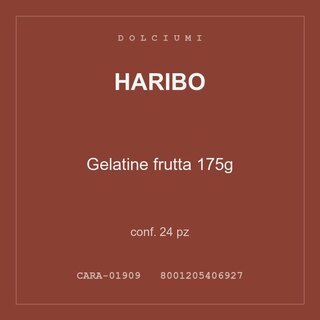 Haribo Gelatine frutta 175g — conf. 24 pz