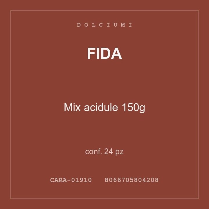 Fida Mix acidule 150g — conf. 24 pz