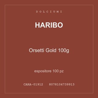 Haribo Orsetti Gold 100g — espositore 50 pz