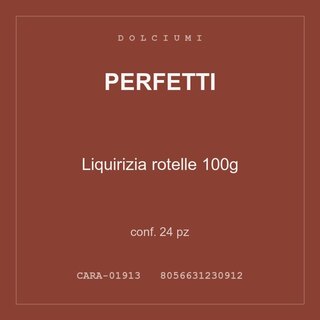 Perfetti Liquirizia rotelle 100g — conf. 24 pz