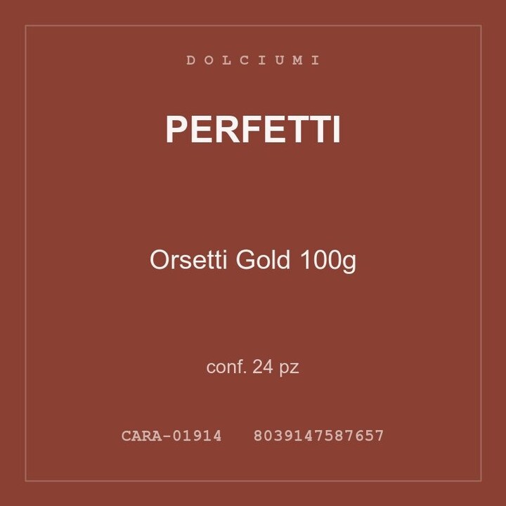 Perfetti Orsetti Gold 100g — conf. 24 pz