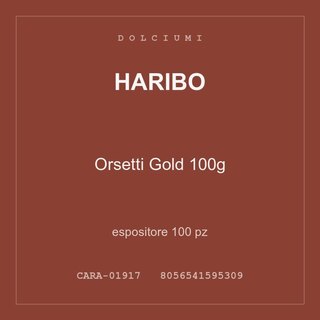 Haribo Orsetti Gold 100g — espositore 200 pz