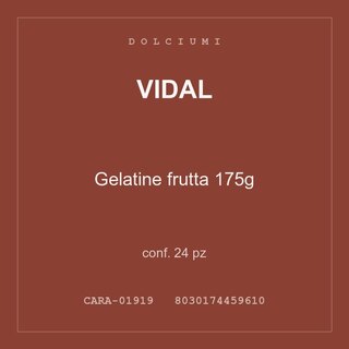 Vidal Gelatine frutta 175g — conf. 70 pz