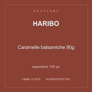 Haribo Caramelle balsamiche 90g — espositore 100 pz