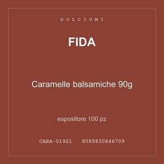 Fida Caramelle balsamiche 90g — espositore 100 pz