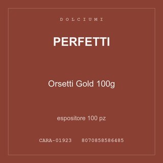 Perfetti Orsetti Gold 100g — espositore 100 pz