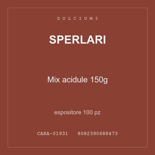 Sperlari Mix acidule 150g — espositore 100 pz