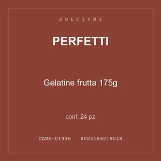 Perfetti Gelatine frutta 175g — conf. 24 pz