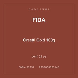 Fida Orsetti Gold 100g — conf. 24 pz