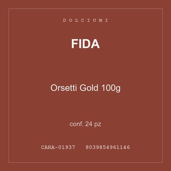Fida Orsetti Gold 100g — conf. 24 pz