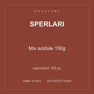 Sperlari Mix acidule 150g — espositore 50 pz