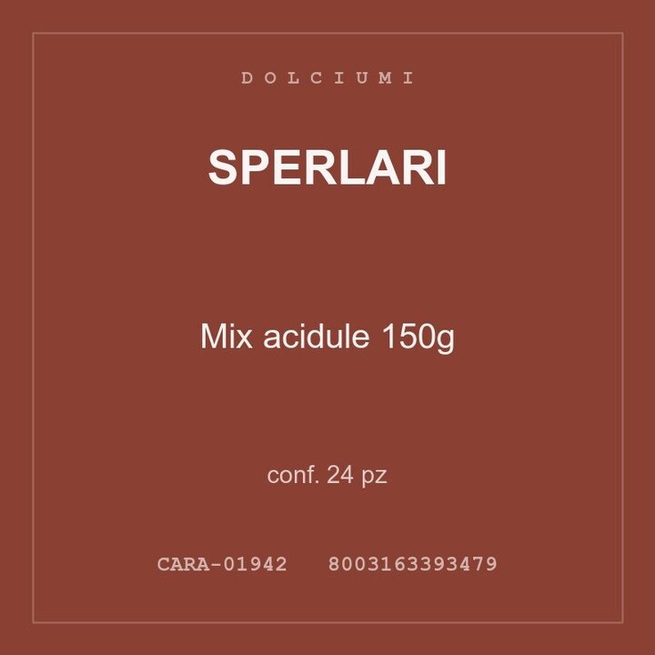 Sperlari Mix acidule 150g — conf. 12 pz