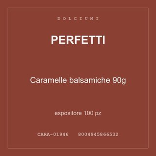 Perfetti Caramelle balsamiche 90g — espositore 50 pz