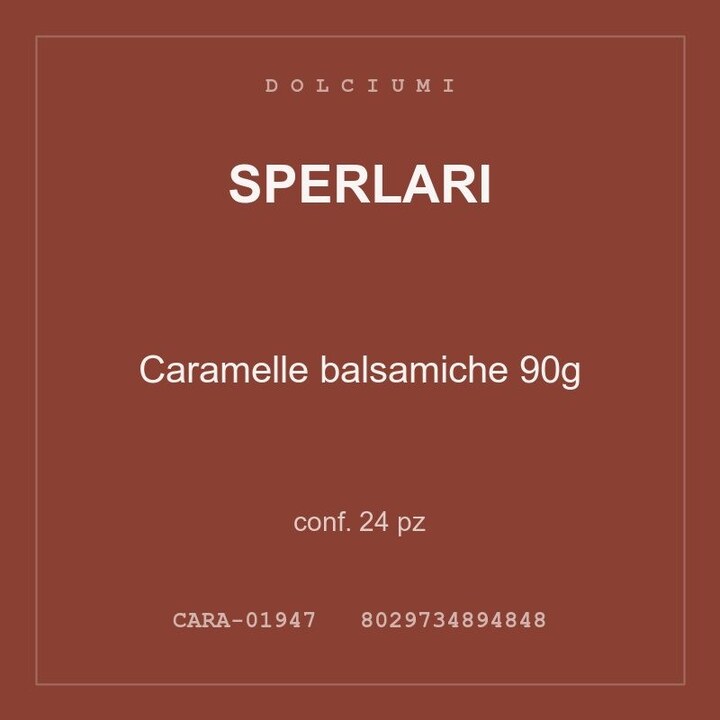 Sperlari Caramelle balsamiche 90g — conf. 12 pz