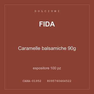 Fida Caramelle balsamiche 90g — espositore 50 pz